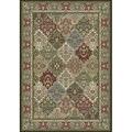 Blueprints 57008 Ancient Garden Collection 9.2 x 12.10 in. Traditional Rectangle Rug, Multi Color BL273790